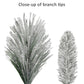 32" Flocked Berkshire Artificial Spruce Wreath