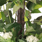 6 ft. Artificial Ficus Microcarpa Tree with White Decorative Pot