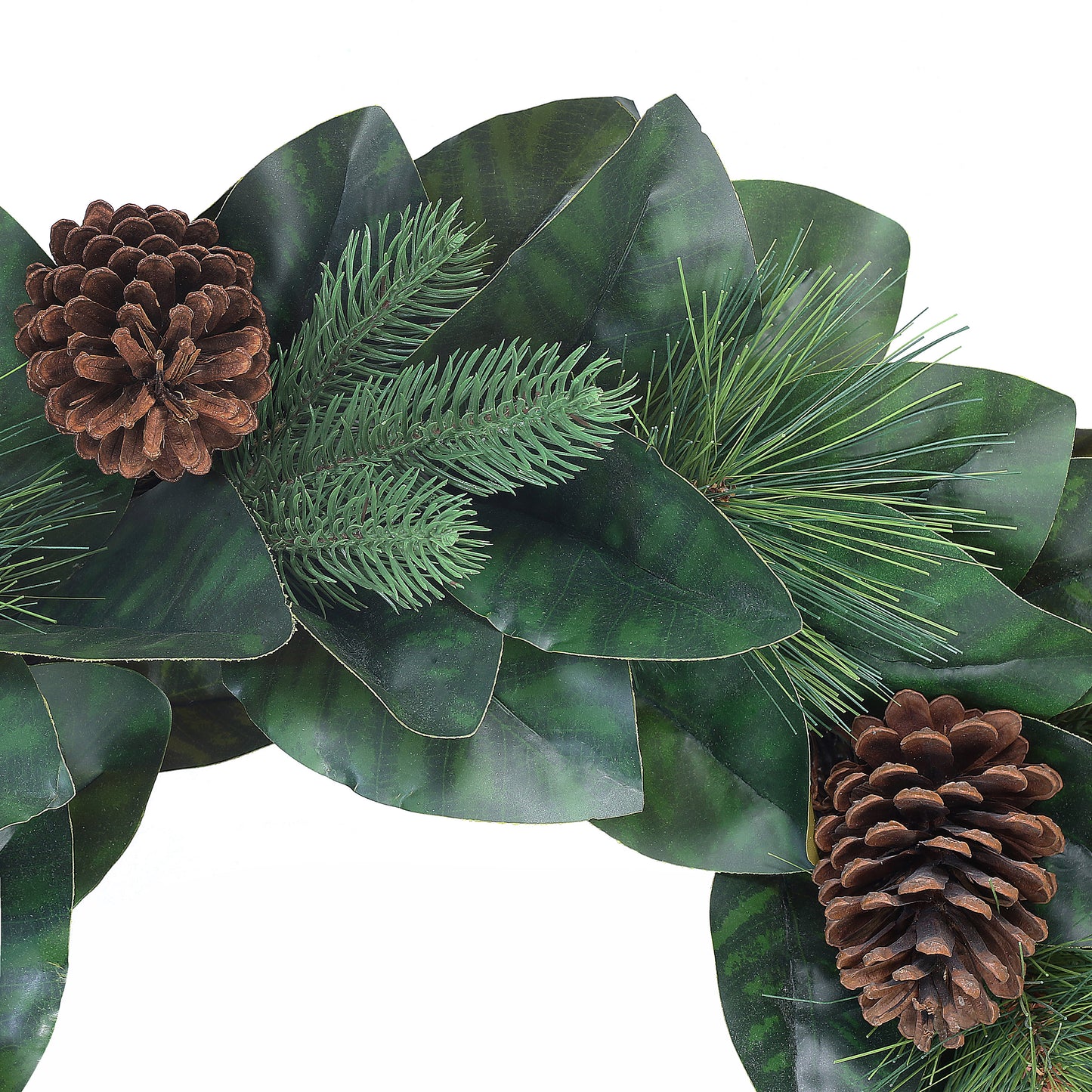 24" Wreath with Magnolia Leaves