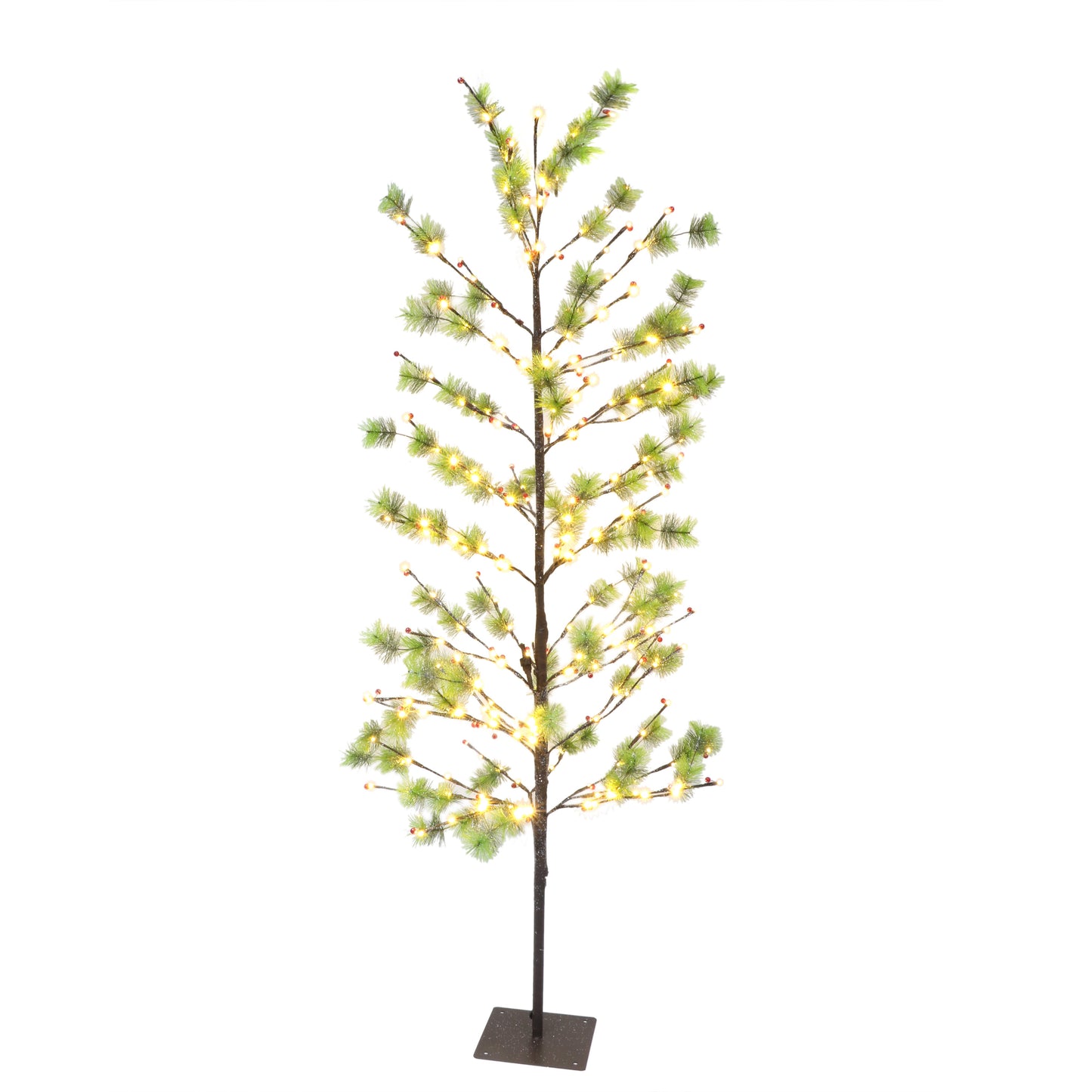 6 / Twinkling Warm White LED / Green