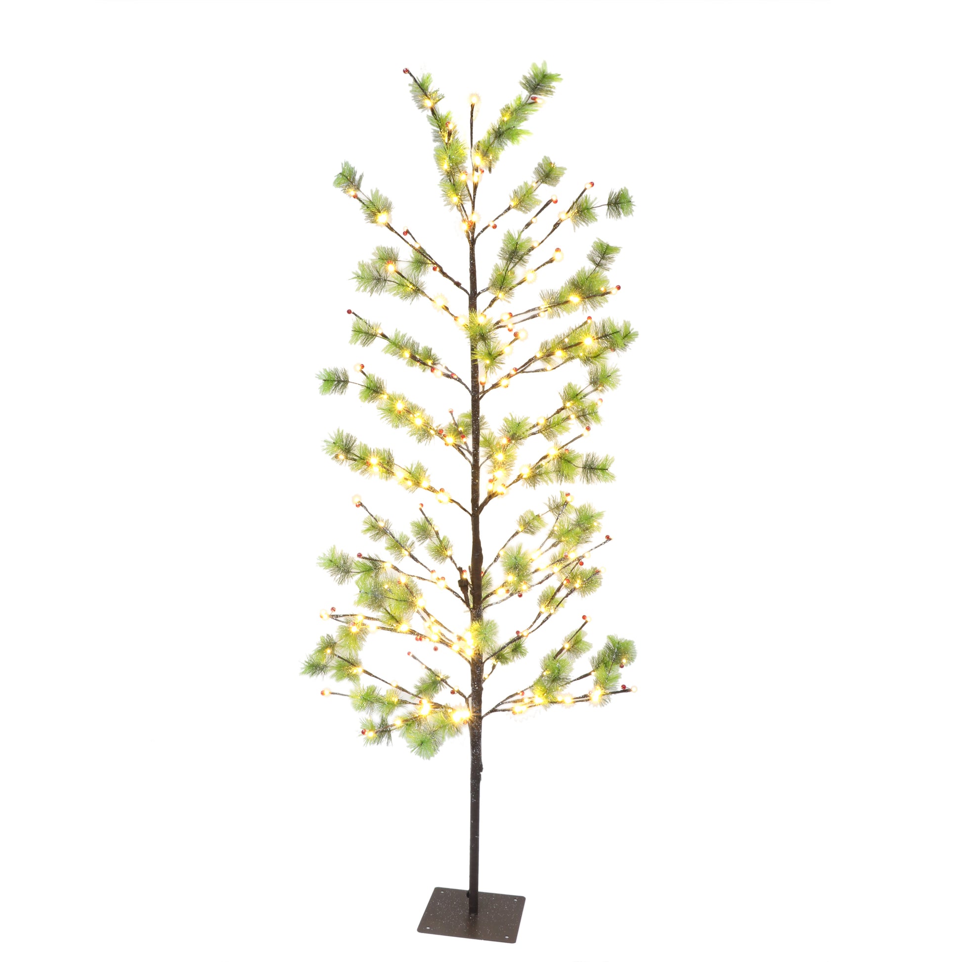 6 / Twinkling Warm White LED / Green