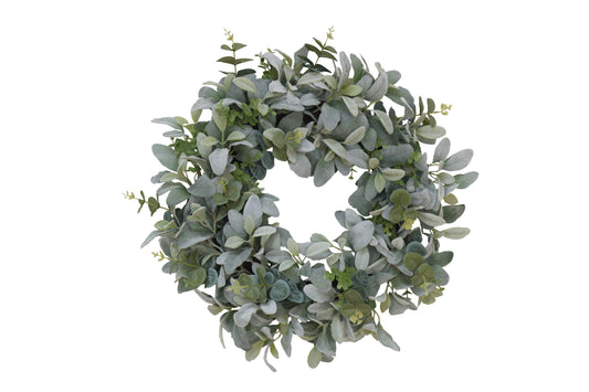 22" Lambs Ear Wreath