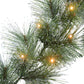 24 in Pre-lit Glittery Wreath, 50 Tips, 50 B/O Warm White LED Lights (3 x AA batteries not included), On/Off Timer Function
