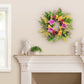 24" Artificial Peony & Winter Jasmine Floral Spring Wreath