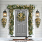 6' x 10" Battery-Operated Pre-Lit Gold Decorated Artificial Garland