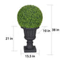 38" Single Ball Topiary Boxwood Artificial Tree