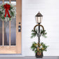4' Pre-Lit Christmas Lamp Post with 35 Clear UL-Listed lights