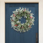 24" PE/PVC Decorated Wreath, 200 Tips, Pine Cones & Berries