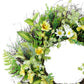 24" Artificial Daisy & Dogwood Floral Spring Wreath