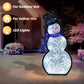 30" Lighted Outdoor Snowman with 137 LED Lights, White/Blue/Black