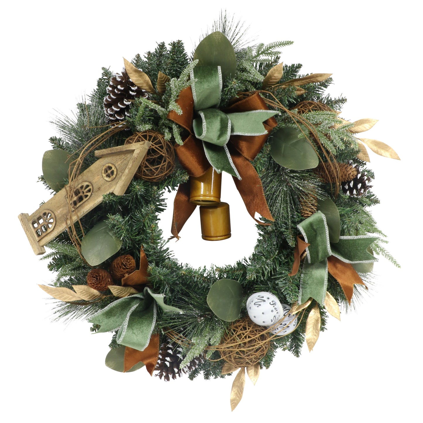 24 in. Adorned Artificial Wreath