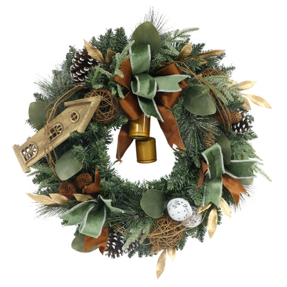 24 in. Adorned Artificial Wreath