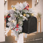 36 in. Pre-Lit Flocked Mailbox Cover