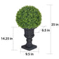 25" Single Ball Topiary Boxwood Artificial Tree