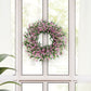 24" Artificial Pea Blossom Floral Pink Spring Wreath