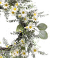 24" Artificial Daisy Floral Spring Wreath