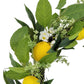 Puleo International 24" Artificial Daisy Floral Spring Door Wreath with Lemons