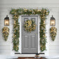 26" Battery-Operated Pre-Lit Decorated Artificial Wreath
