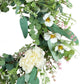 24" Artificial Peony & Dogwood Floral Spring Wreath
