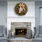 30" Pre-Lit Decorated wreath with 70 Clear Incandescent Lights