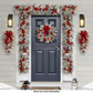 26" Battery-Operated Pre-Lit Decorated Artificial Wreath