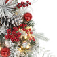 26" Battery-Operated Pre-Lit Decorated Artificial Wreath