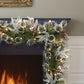 Pre-Lit 9' x 10" Decorated Christmas Garland with 100 Lights, Green