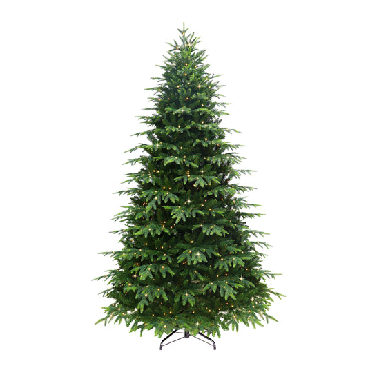 Pre-Lit 7.5' Rutland Spruce Artificial Christmas Tree with 700 Lights, Green