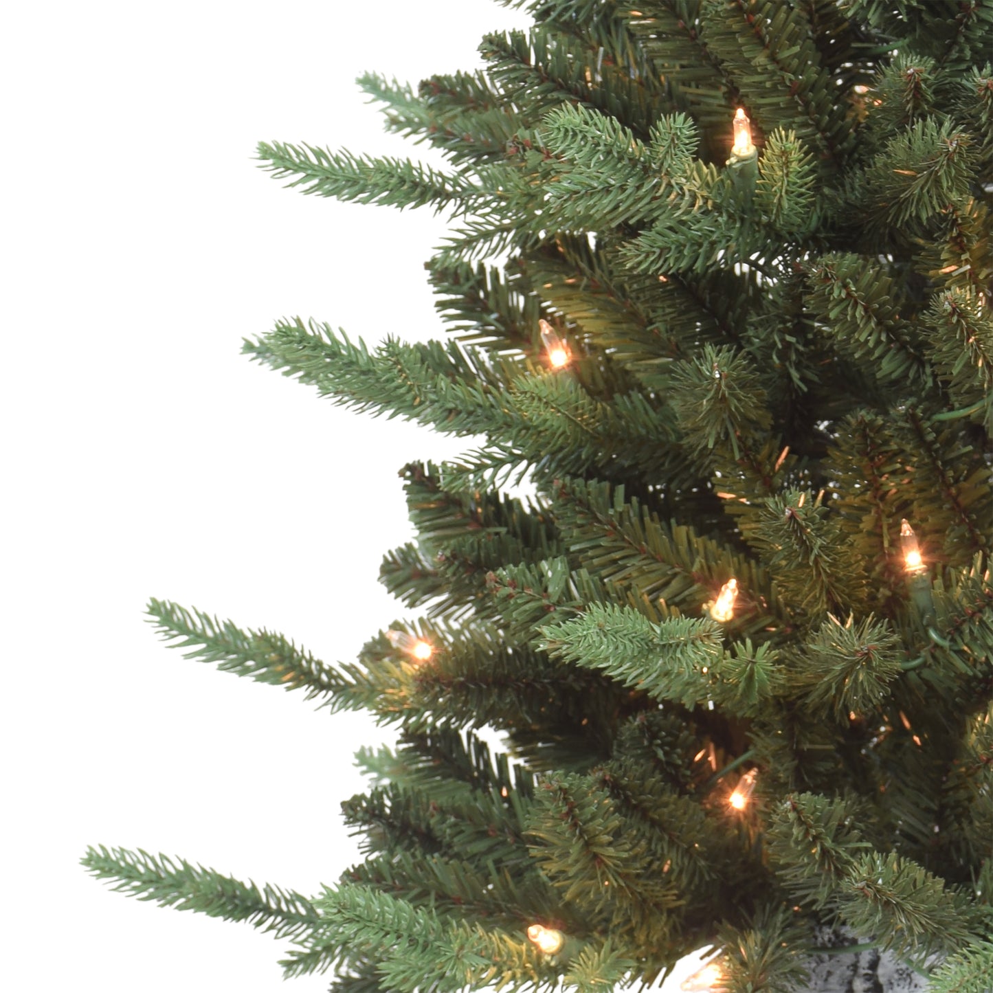 Pre-Lit 3' Potted Artificial Christmas Tree with 50 Lights, Green