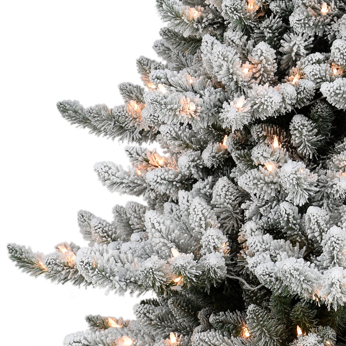 Pre-Lit 7.5' Royal Majestic Spruce Artificial Christmas Tree with 700 Lights with Silver Crown Treetop, Green