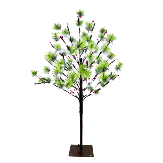 3' Pre-Lit Twig Tree with 120 White LED Twinkle Lights