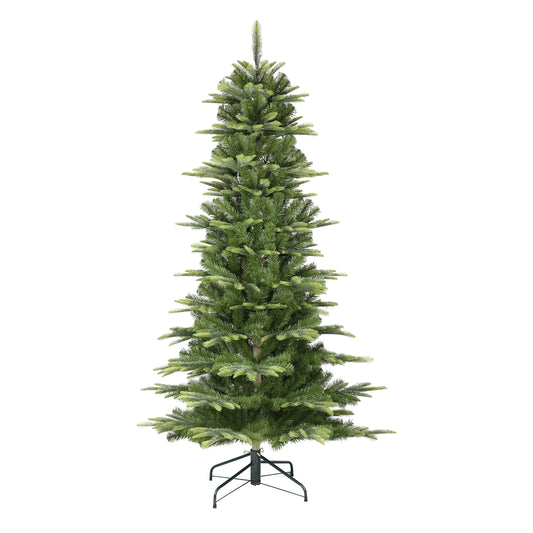 6.5' Slim Aspen Fir Artificial Christmas Tree with Stand, Green