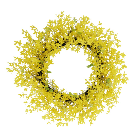 30" Artificial Winter Jasmine Floral Spring Wreath