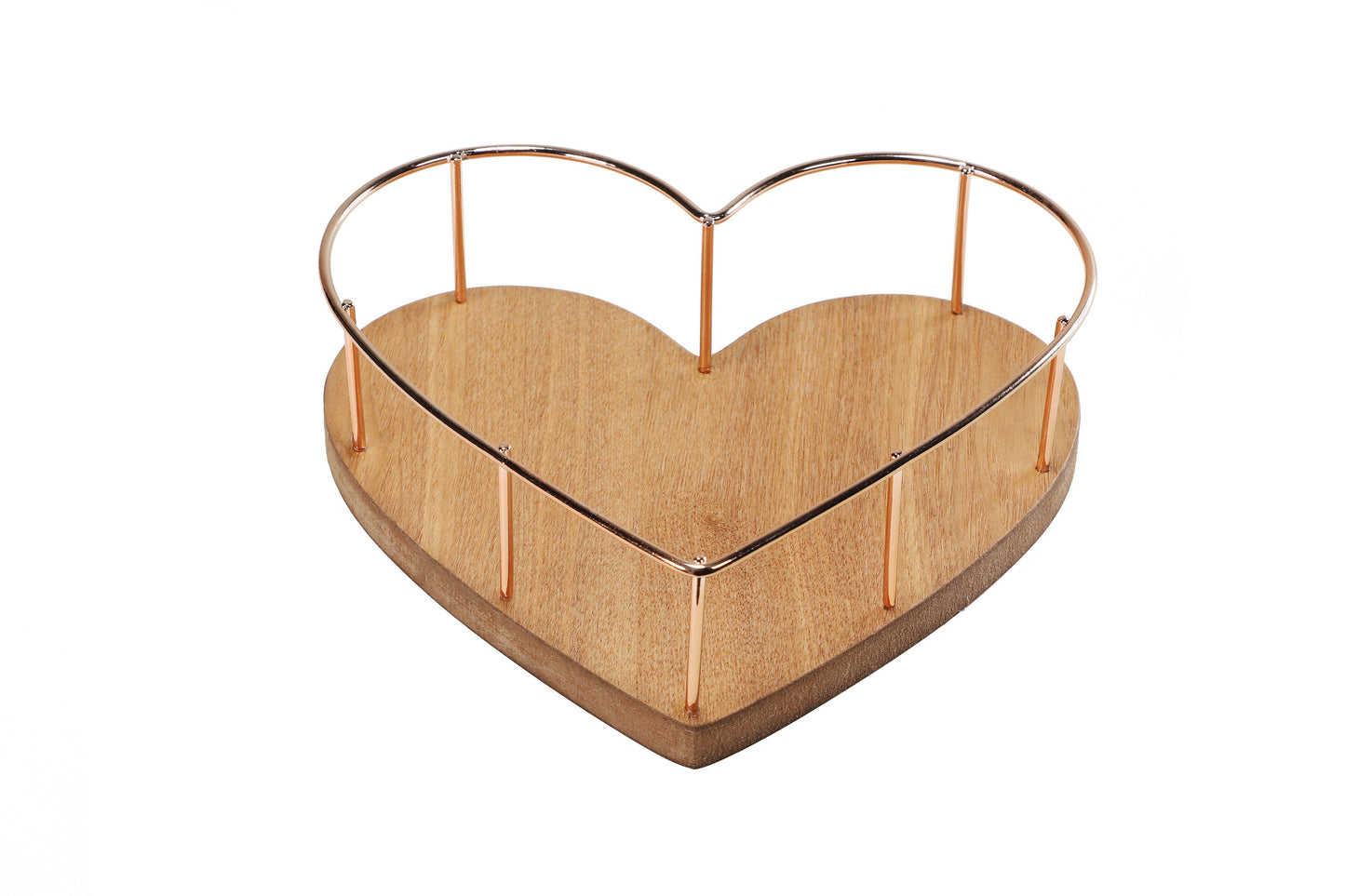 2.75" Heart Shaped Tray with Wooded Base