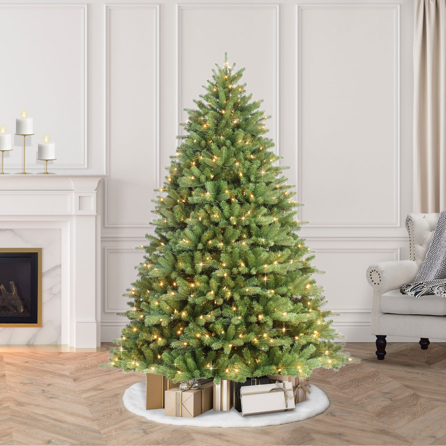 7.5’  Pre-Lit Premier Douglas Fir with 800 UL Listed Clear Lights