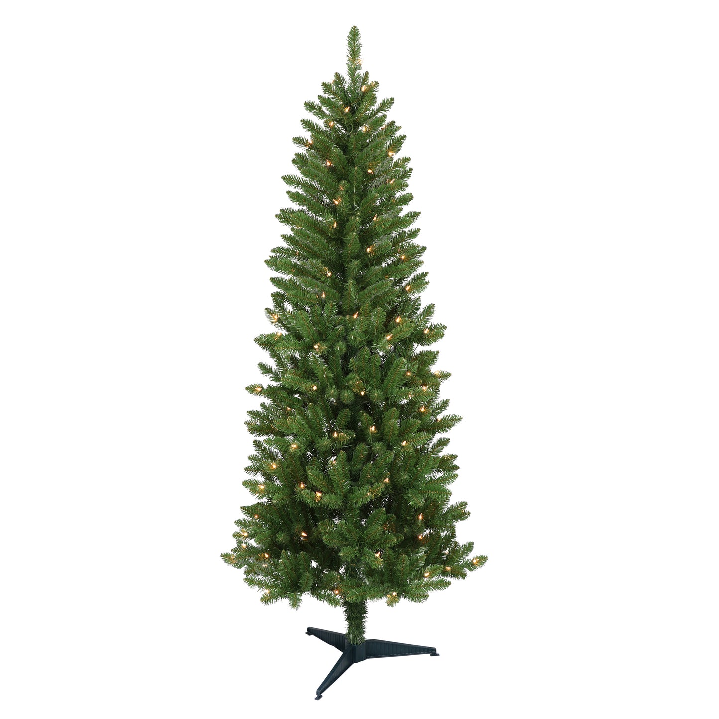 Pre-Lit 4' Carson Pine Artificial Christmas Tree with 70 Lights, Green