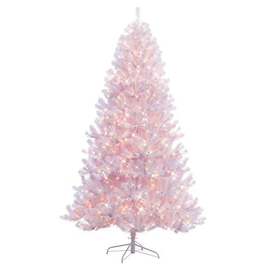Pre-Lit 6.5' White Northern Fir Artificial Christmas Tree with 400 Lights, White